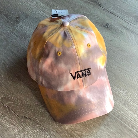 Vans Accessories - 💐HP💐 Vans Tie-Dye yellow & pink baseball Cap